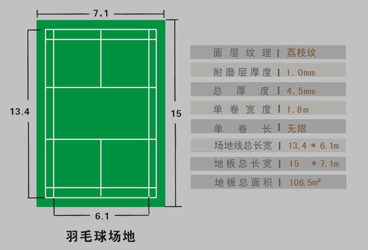 標準PVC場地